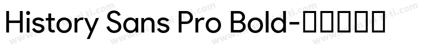 History Sans Pro Bold字体转换